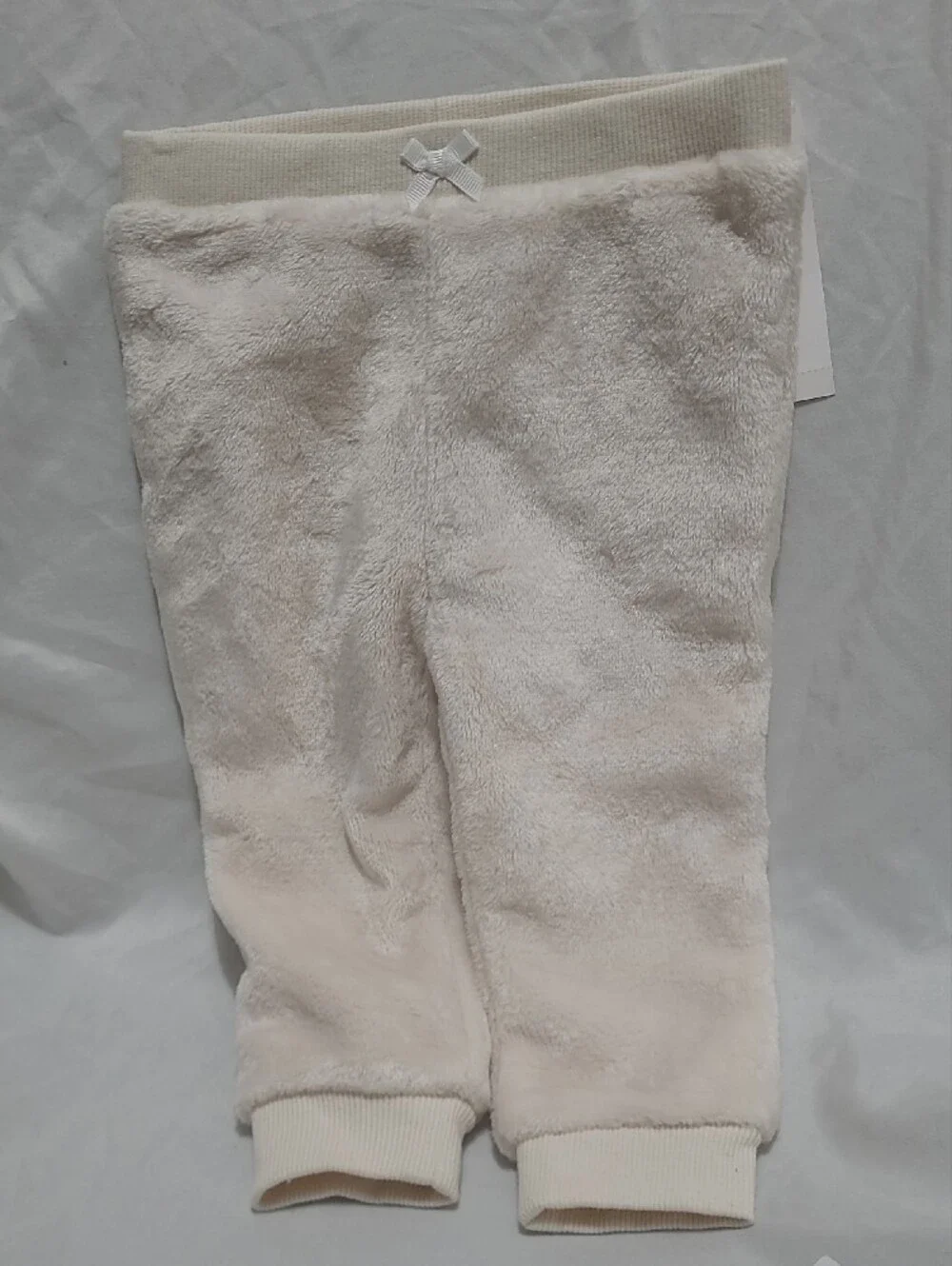 Calvin Klein Ivory Plush Hooded Baby Outfit